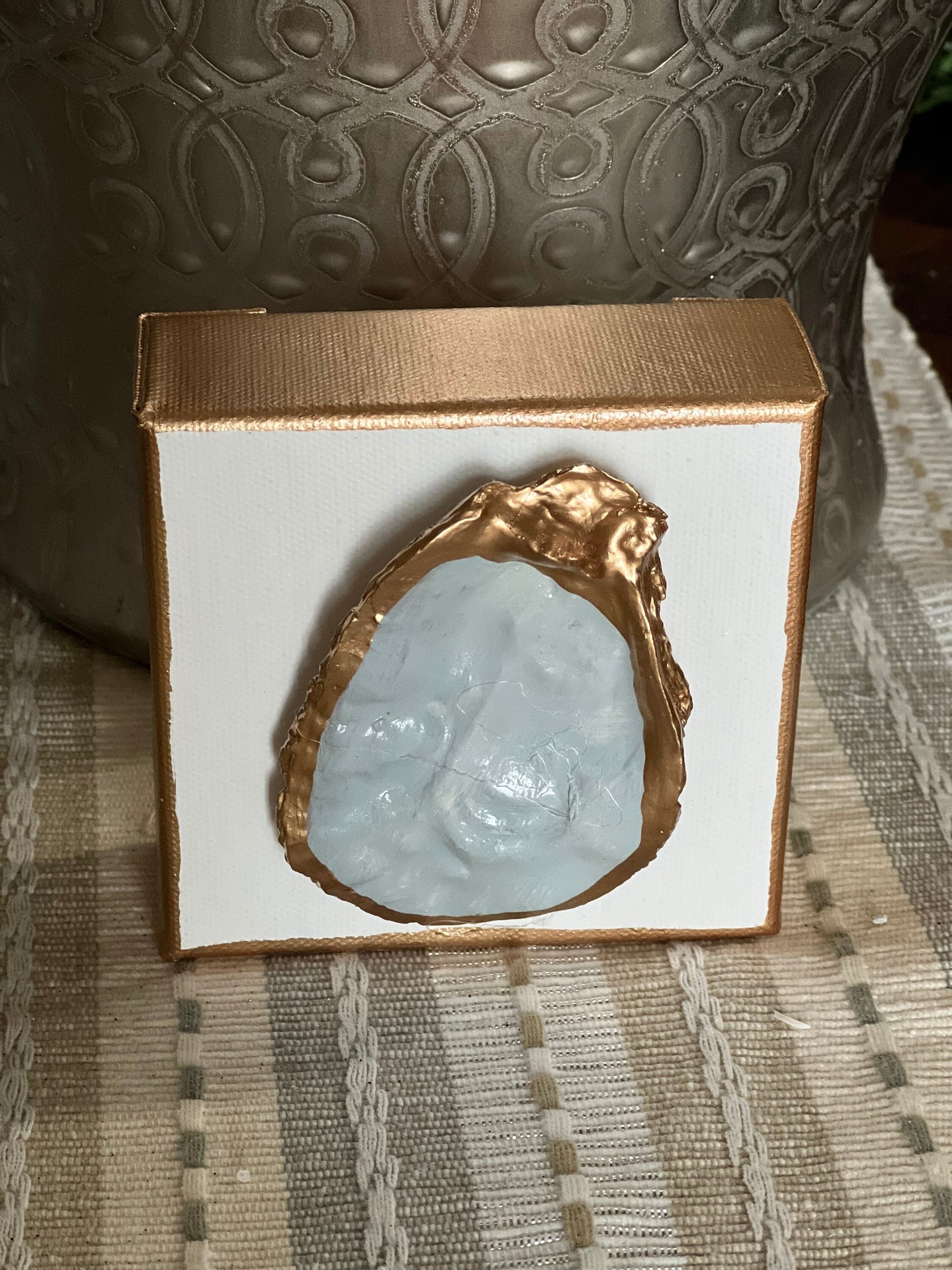 Oyster shell canvas painting