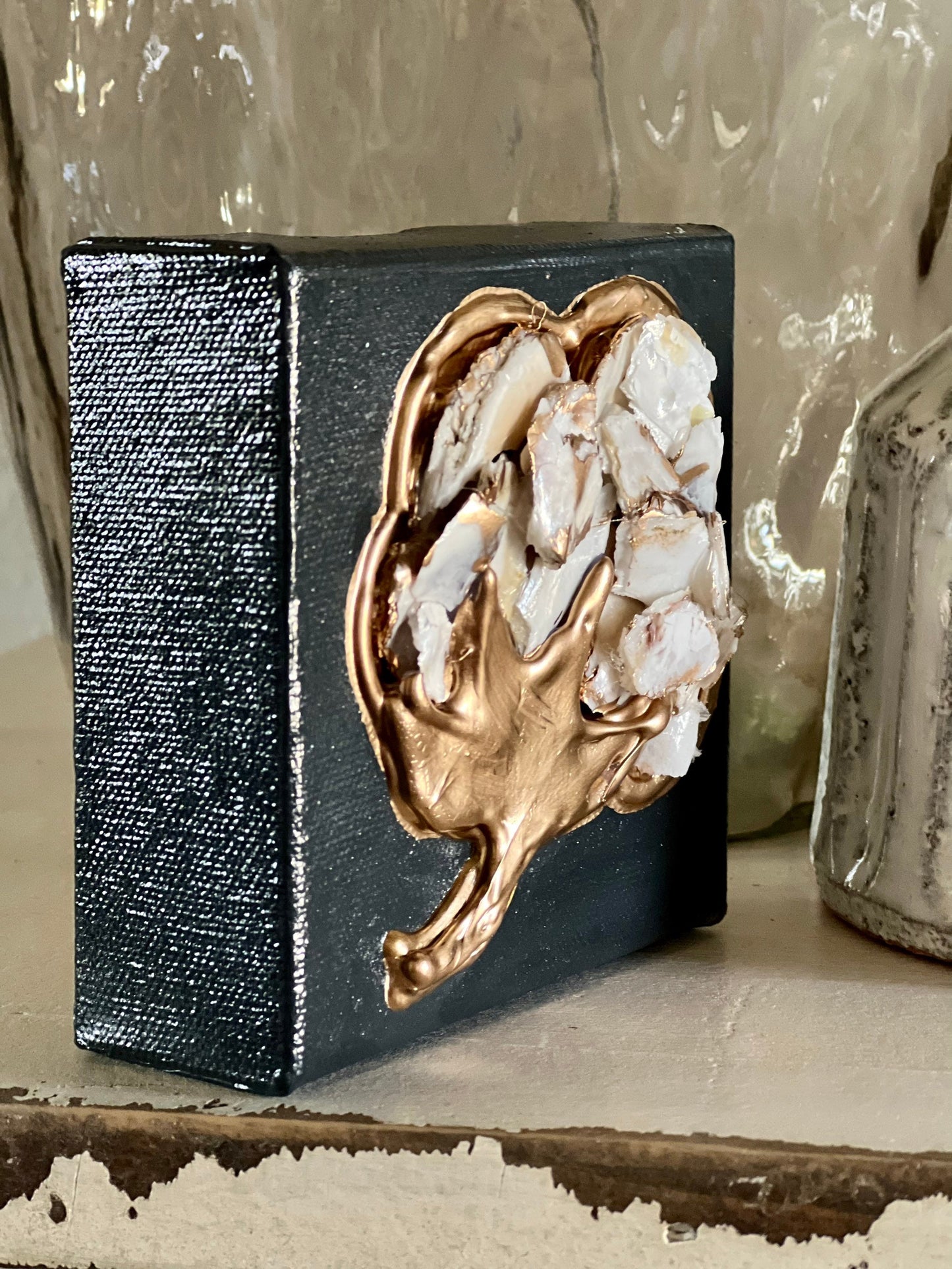 crushed oyster art
