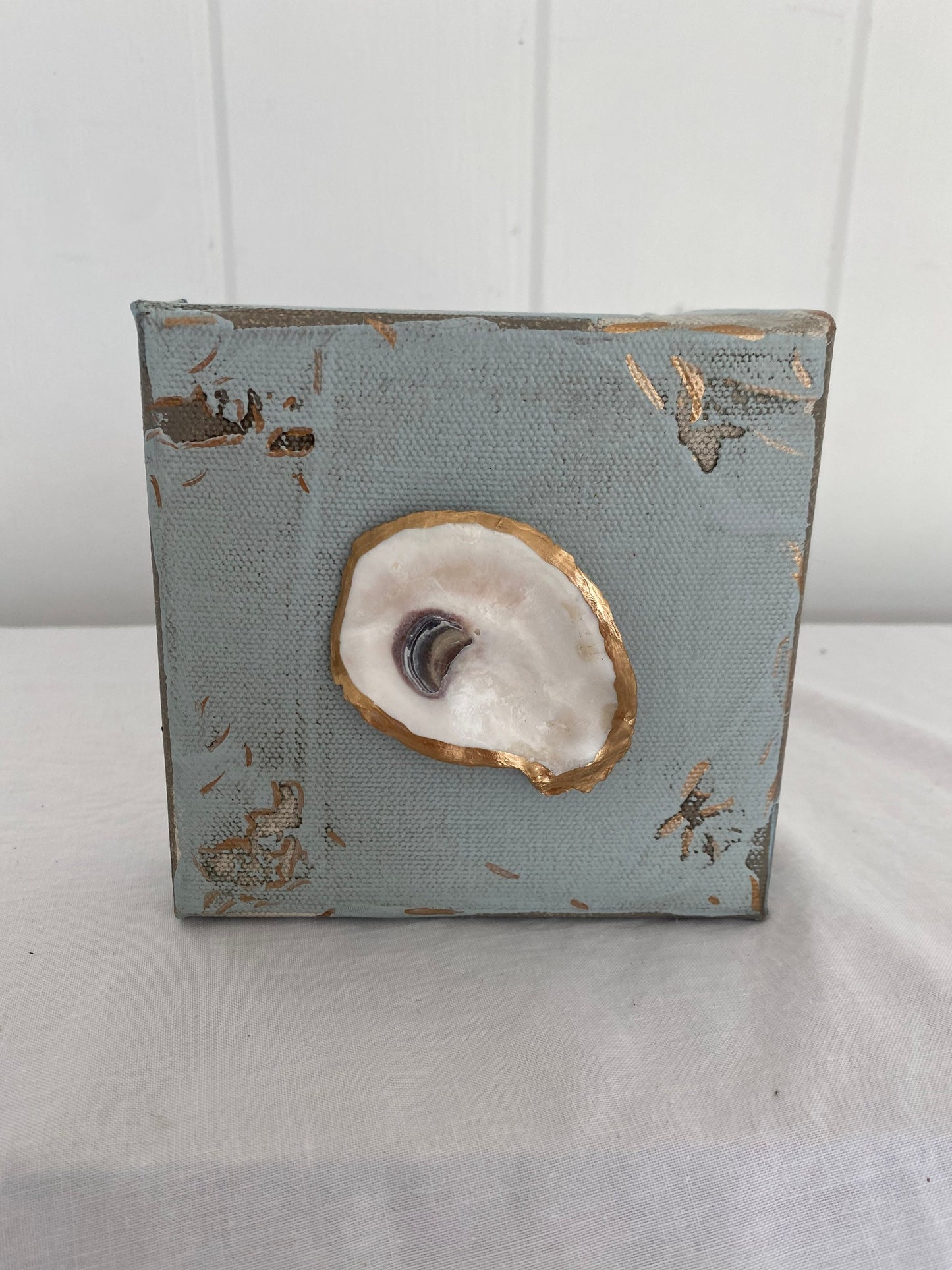 Oyster shell canvas painting