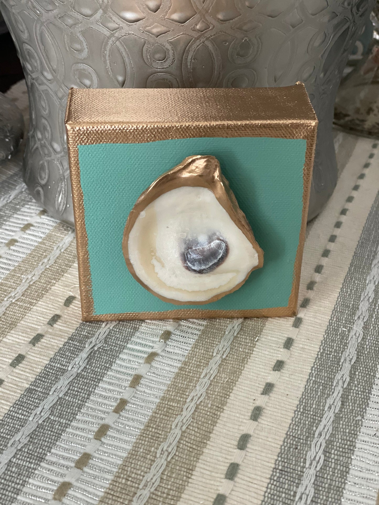 Oyster shell canvas painting