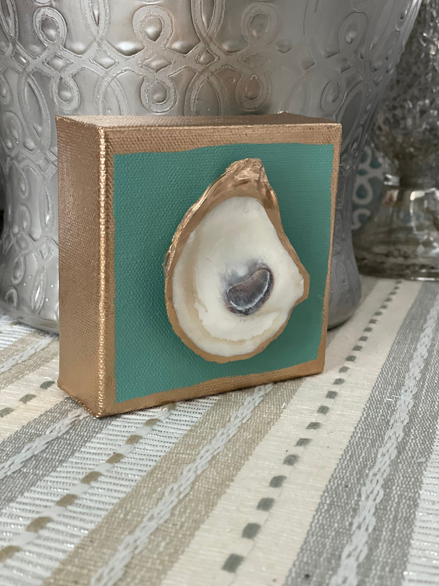 Oyster shell canvas painting