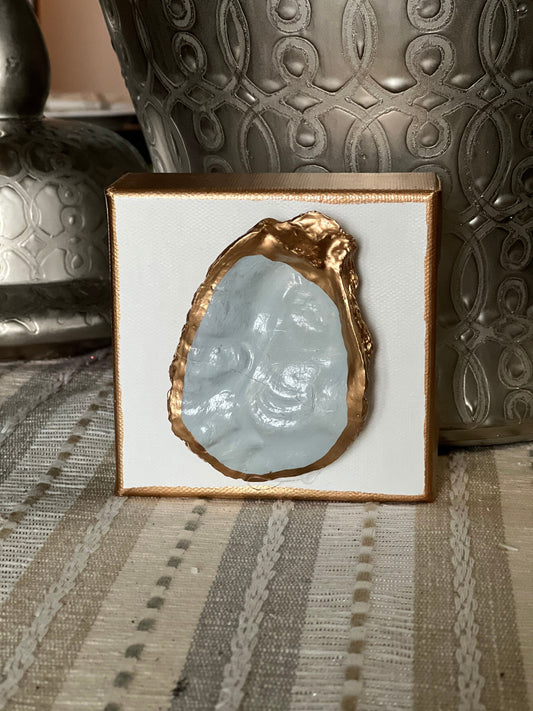 Oyster shell canvas painting