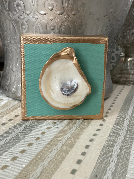 Oyster shell canvas painting