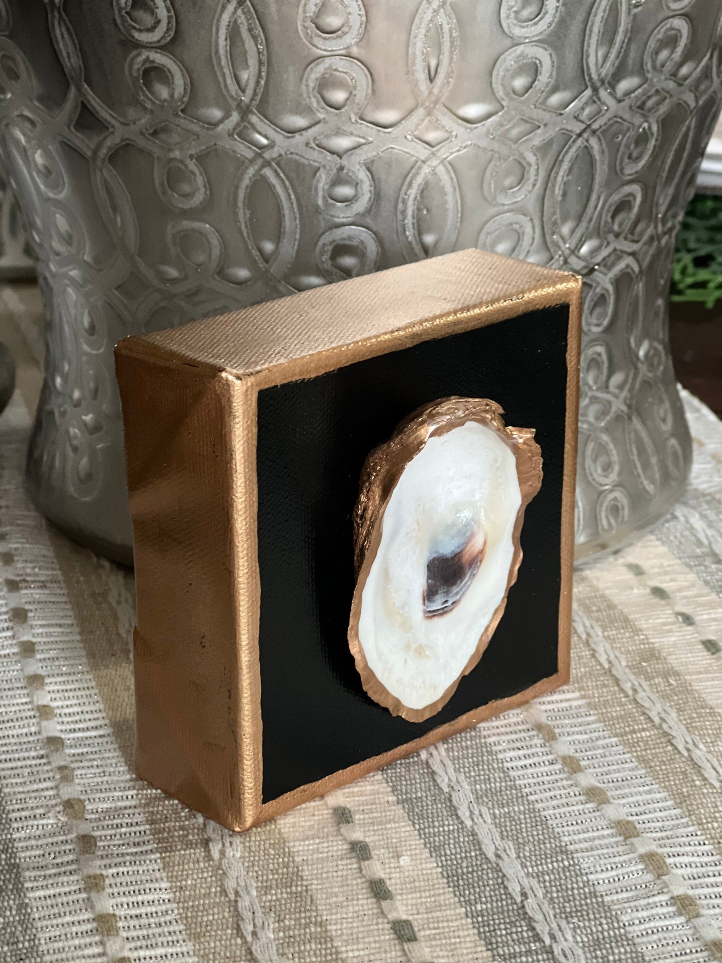 Oyster shell canvas painting