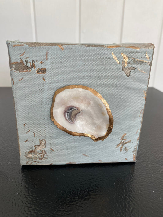 Oyster shell canvas painting