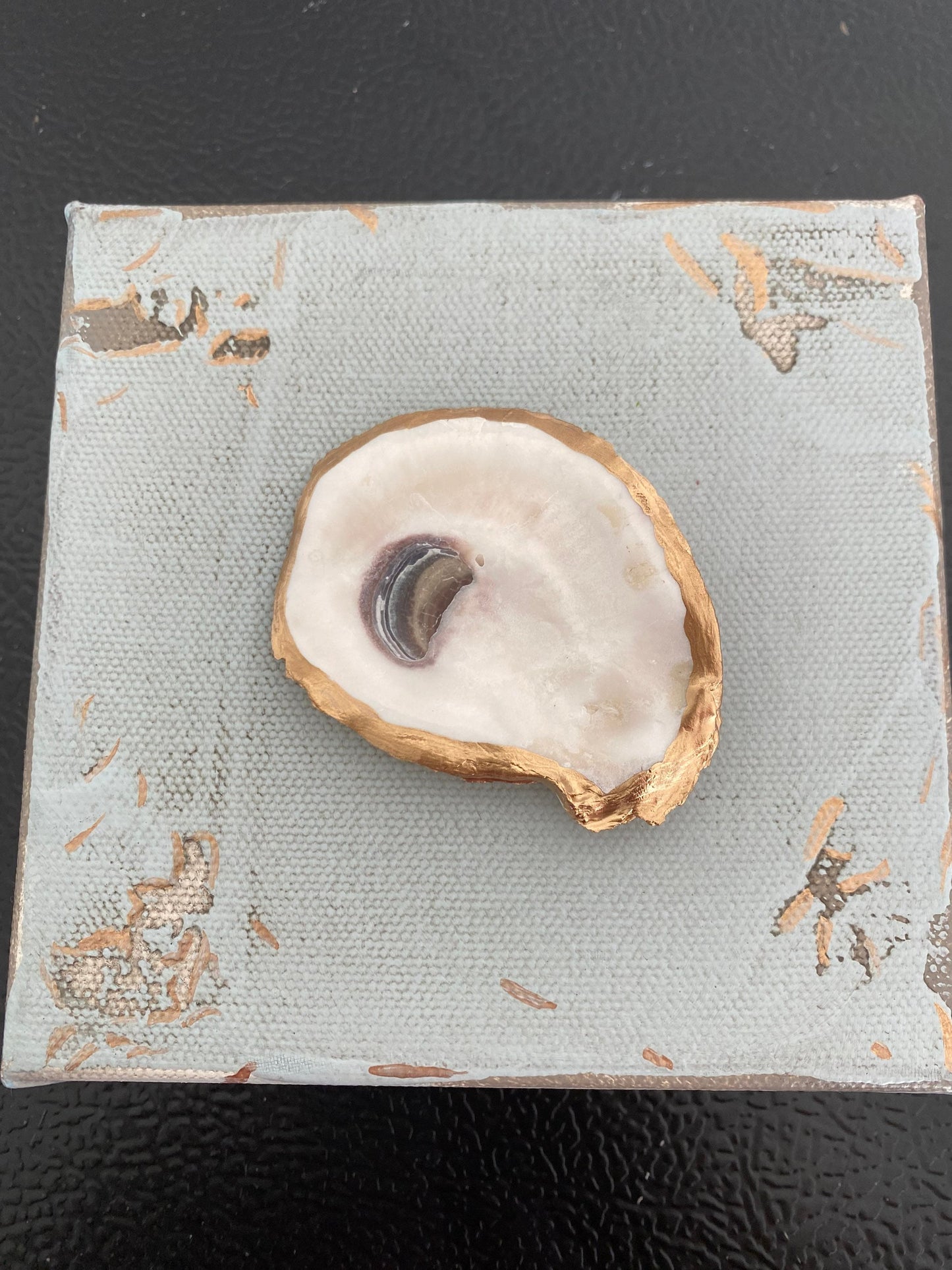 Oyster shell canvas painting