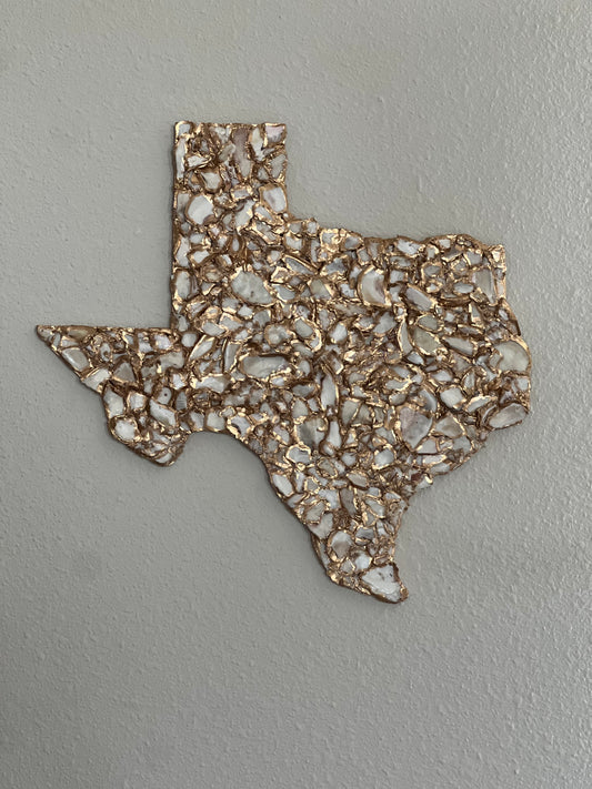 Crushed oyster shell Texas art