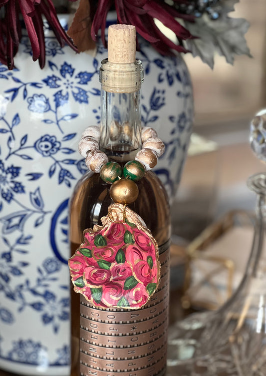 Hand painted bottle charm