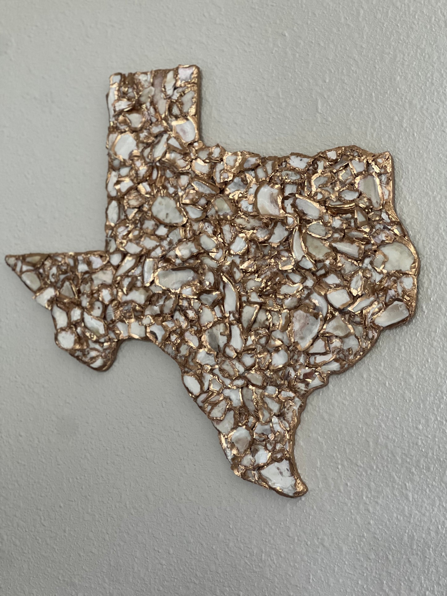 Crushed oyster shell Texas art
