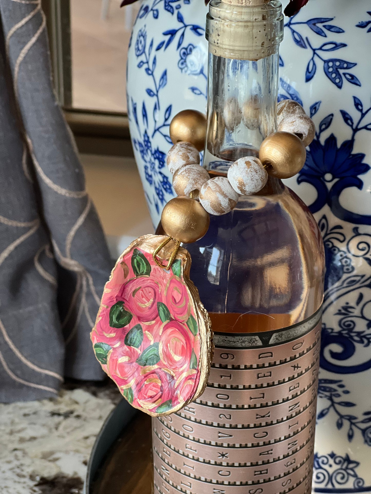 Hand painted bottle charm