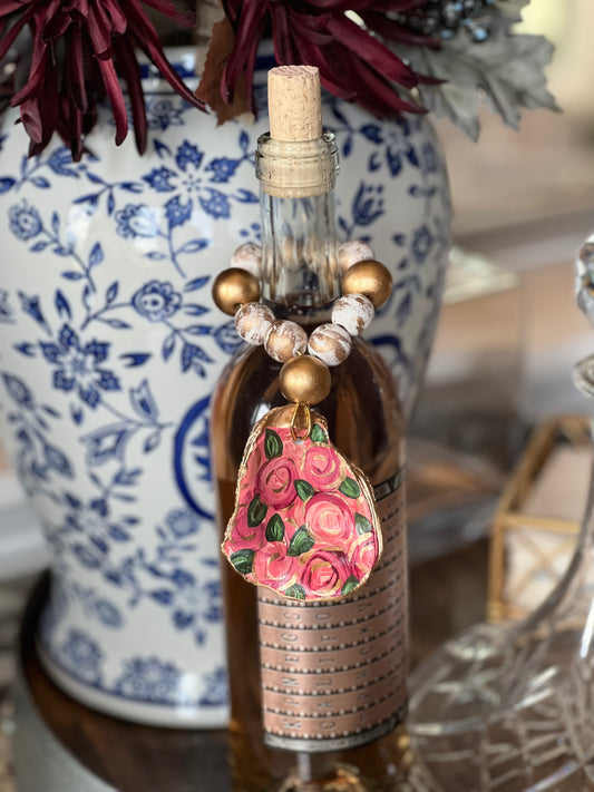 Hand painted bottle charm