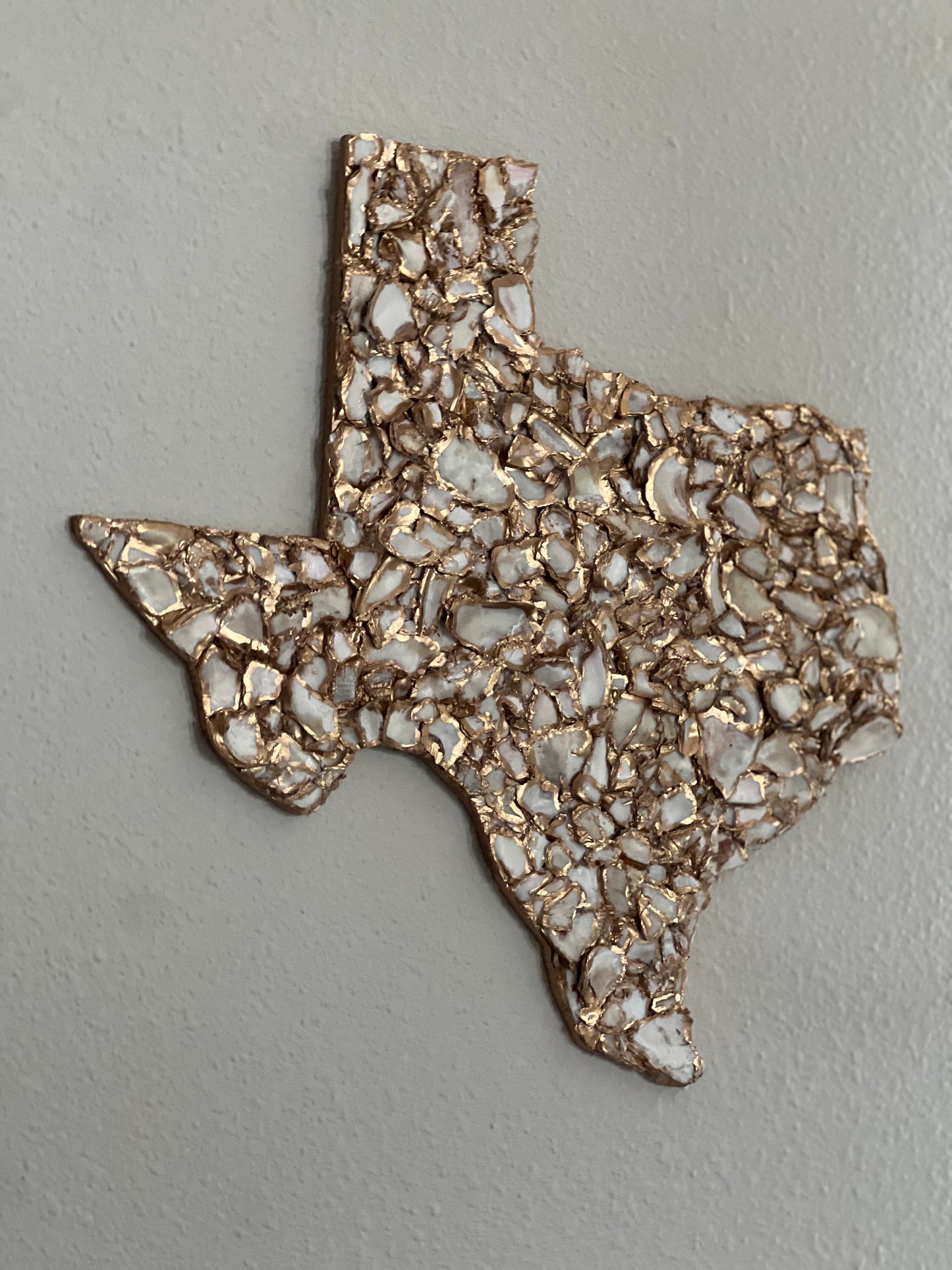 Crushed oyster shell Texas art